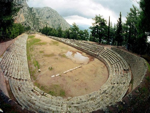 Estádio de Delphi, na Grécia (Castletravels)