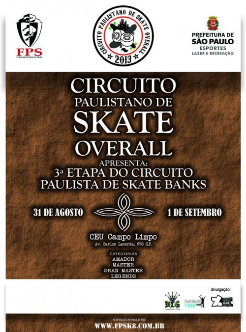 3ª etapa do Circuito Paulista de skate banks