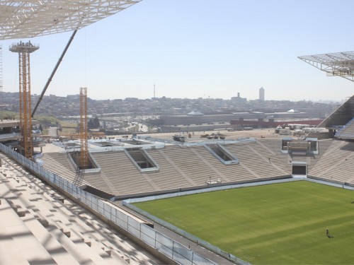 Arena Corinthians em agosto de 2013 (Marcos Favari/Odebrecht)