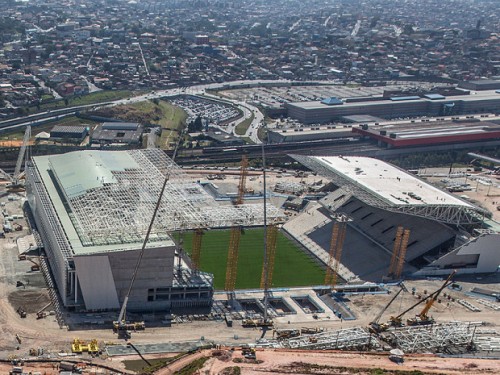 Arena Corinthians em setembro de 2013 (Odebrecht)