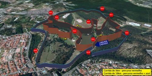 Percursos da 9ª Corrida do Trabalhador