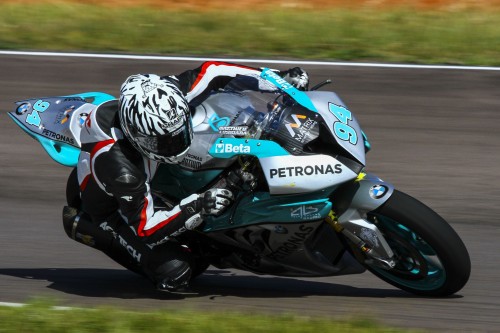 Moto BMW S 1000 RR HP4 #94 de Lussiana (Equipe Sanderson)