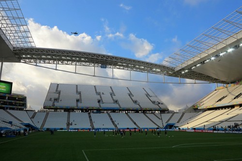 Arena Corinthians um dia antes da abertura da Copa do Mundo (Ricardo Ribeiro/VIPCOMM)