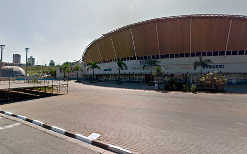Fachada do ginásio José Corrêa, em Barueri (Google Maps/Reprodução)