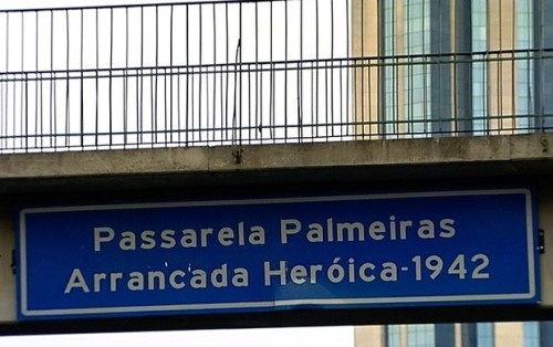 Passarela Arrancada Heroica, perto da Sociedade Esportiva Palmeiras (palmeirenses.com)