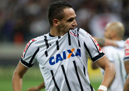 Renato Augusto, meia do Corinthians, comemora gol (Daniel Augusto Jr/Agência Corinthians)