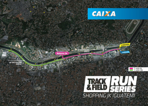 Percurso da etapa Shopping JK Iguatemi 