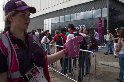 Voluntária nos Jogos Olímpicos de Londres-2012 (illang)