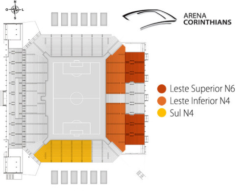 Dois próximos jogos na Arena Corinthians têm venda aberta pelo Fiel Torcedor