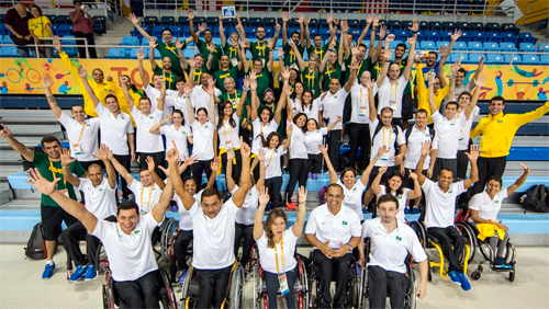 Delegação brasileira da natação que disputou Jogos Parapan-Americanos-2015 (andrebrasil.com)