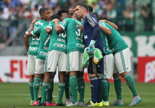 Jogadores do Palmeiras no Allianz Parque (Cesar Greco/Ag. Palmeiras)