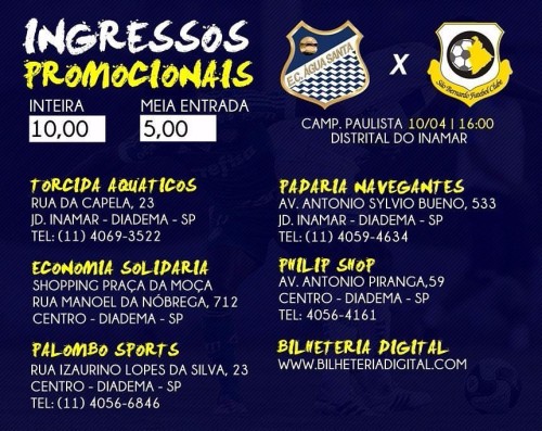 Informações sobre ingressos