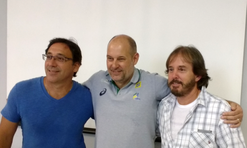 Ricardo Santos, Morten Soubak e Carlos Casalino (Andrei Spinassé/Esportividade)