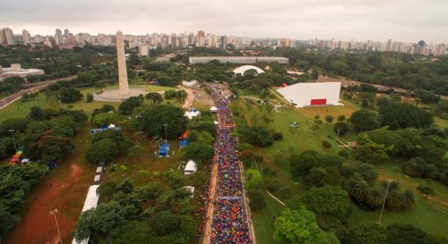 Região do Ibirapuera e largada da Maratona Internacional de SP de 2017  (Cine Del Valle) 