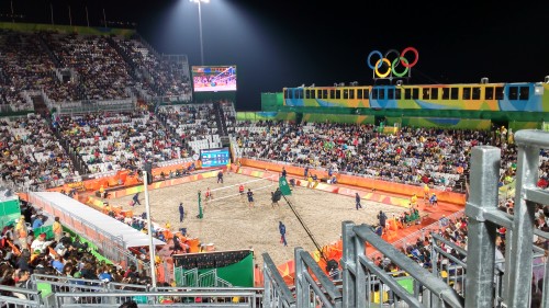 Vôlei de praia na arena de Copacabana (Esportividade)