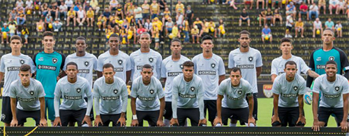 Jogadores do Botafogo antes de jogo da Copinha-2017 (William Lima/Botafogo)