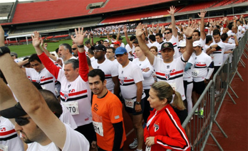 Tricolor Run em 2012 (Fernando Nunes/ saopaulofc.net)