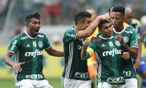 Comemoração palmeirense (Cesar Greco/Ag Palmeiras/Divulgação)