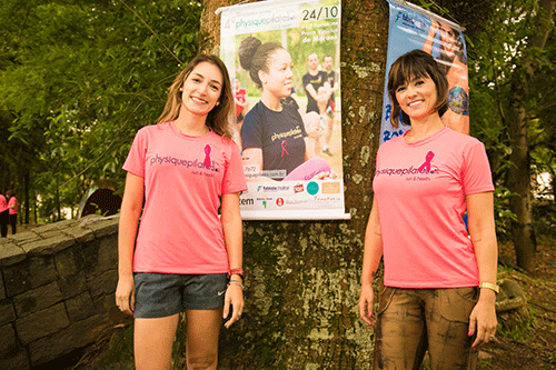 Suzana Alves, à direita, agora é organizadora de evento esportivo (Divulgação)