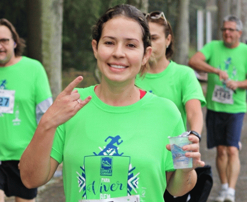 Atleta participante da Correr e Caminhar para Viver Bem no Botânico (Fotop)