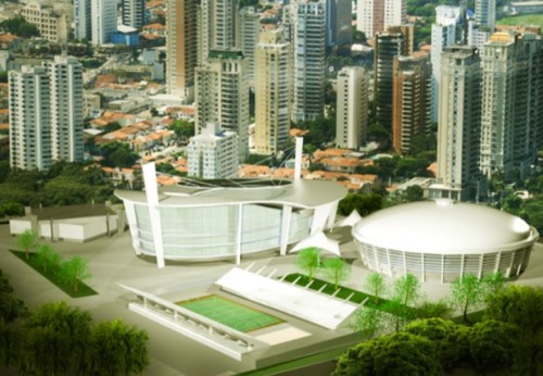 Complexo esportivo depois de obras poderá ficar assim (Governo do Estado de São Paulo)