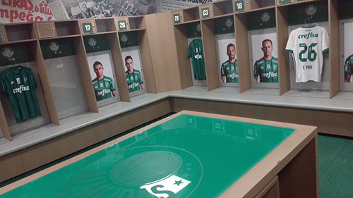 Vestiário do Palmeiras no Allianz Parque (Esportividade)