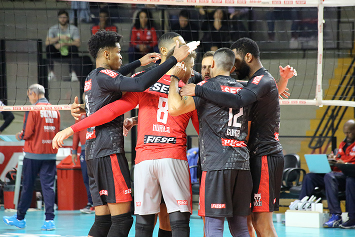 Sesi-SP vence Guarulhos e vai à final do Paulista de vôlei, vôlei